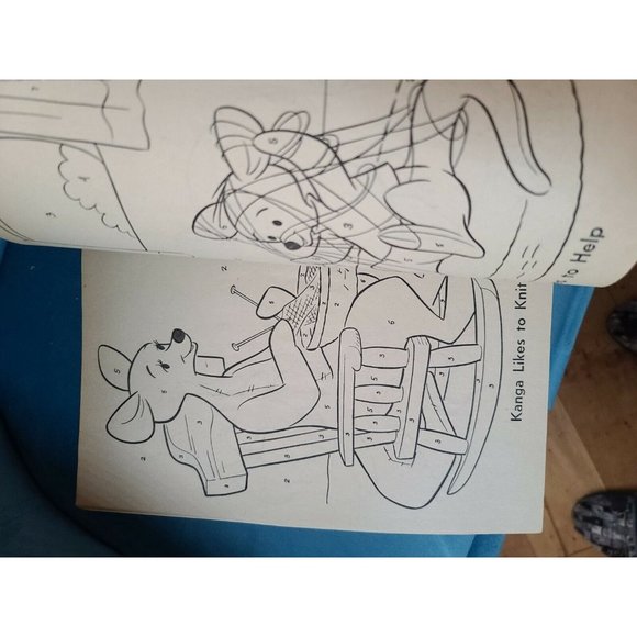 Winnie The Pooh Color By Number Coloring Book Vtg - Picture 11 of 12